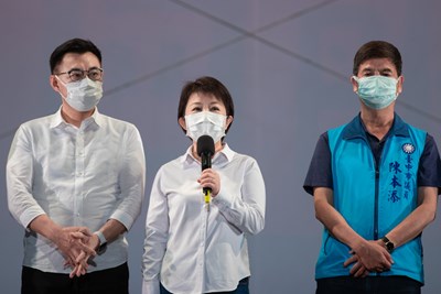 市長盧秀燕致詞表示,盼透過表演傳達,讓小朋友了解遇到人生困境不害怕,勇敢面對就能化險為夷。