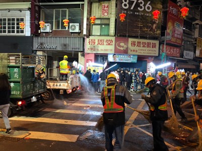 大甲媽遶境祈福 中市環保局動員3,200名人力維護市容